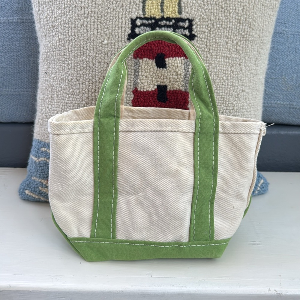 LL Bean Vtg Daisy Mini Tote - Picture 4 of 5